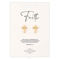 EARRINGS CUTOUT CROSS