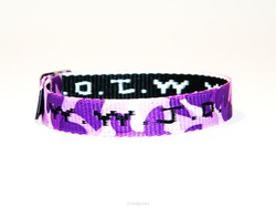 WWJD - CAMEO PURPLE - WRISTSTRAP - BRACELET WITH METAL CLIP - 3162022080211