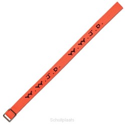 W W J D ARMBANDJE GEWEVEN NEON ORANJE - 4250944309639