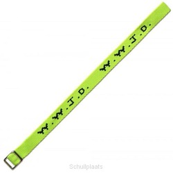 W W J D ARMBANDJE GEWEVEN NEON GEEL - 4250944309653