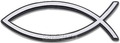 AUTO EMBLEEM 13CM ZILVER VIS