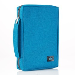 FISH - BLUE - SMALL - POLYCANVAS - BIBLECOVER - BOOKSIZE 145 X 220 X 40 MM - 6006937139695
