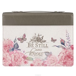 BE STILL AND KNOW - PSALM 46:10 - BIBLECOVER - XL - LUXLEATHER - 6006937149922