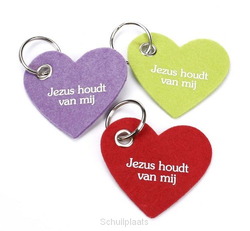 SLEUTELHANGER VILT JEZUS HOUDT VAN MIJ - 64953846