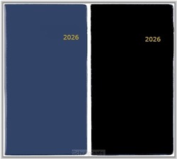 ZAKAGENDA ZWART OF BLAUW 2026 7/2 WIRE-O - 655088085