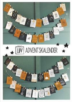 LUV ADVENTSKALENDER GOUD/ZWART-WIT - LUV DIVERSEN - 65509999