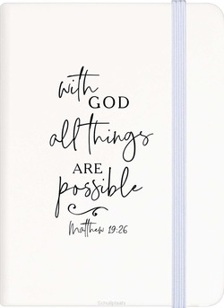 WITH GOD ALL THINGS - NOTEBOOK - A6 - 96 PAGES - 656200978603