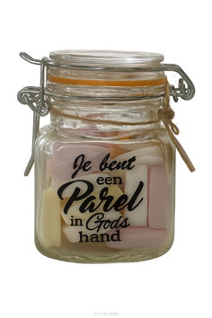 SNOEPPOTJE HARTJES JE BENT EEN PAREL - 7422257146165
