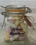 SNOEPPOTJE HARTJES JIJ BENT WAARDEVOL
