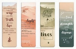 MAGNETIC BOOKMARKS (4) LET YOUR LIGHT - 7422257147186