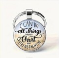 KEYRING METAL/EPOXY I CAN DO ALL THINGS