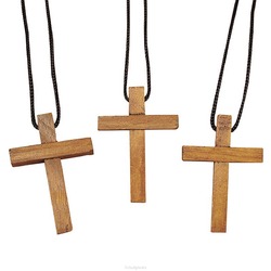 PENDANT WOOD CROSS - 780090930066