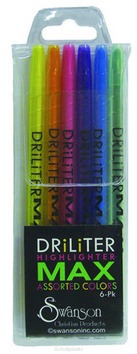 DRILITER HIGHLIGHTERS - SET OF 6 - HIGHLIGHTERSET - 788200483037