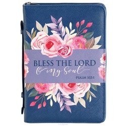 BIBLECOVER XL BLUE BLESS THE LORD - 812839028106