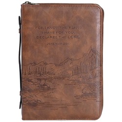 BIBLECOVER LARGE BROWN FOR I KNOW THE PL - 812839028915