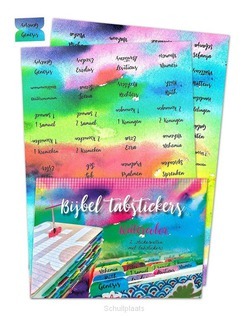 BIJBEL TABSTICKERS WATERCOLOR - 8719324353410
