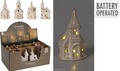 LED LIGHT FIGURINE CHURCHES ASSORTED