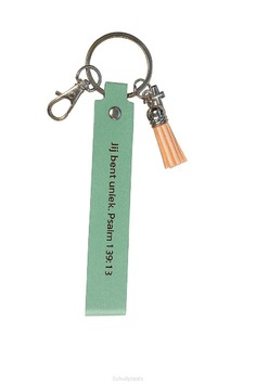 SLEUTELHANGER KUNSTLEER JIJ BENT UNIEK P - 8785321610030