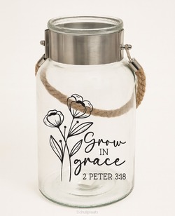 VASE METAL/ROPE GROW IN GRACE - 8785321610061