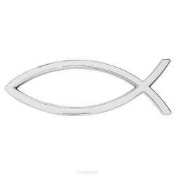 AUTO EMBLEM ICHTUS SILVER - 886083997136