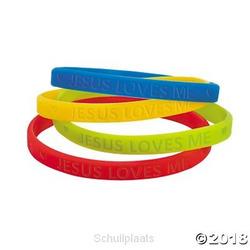 JESUS LOVES ME - SILICONE BRACELET - 889070275491