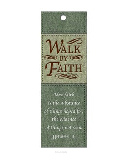 LUXLEATHER BOOKMARK WALK BY FAITH - 9555483832934