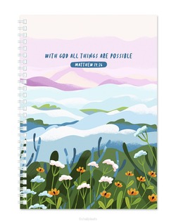 SOFTCOVER JOURNAL WITH GOD ALL THINGS - 9555483833061