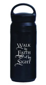 TUMBLER BOTTLE WALK BY FAITH BLACK