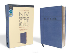 NIV - PREMIUM GIFT BIBLE - NAVY, LEATHERSOFT - 9780310094005