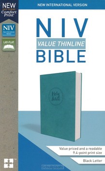 NIV - VALUE THINLINE BIBLE - TURQUOISE, IMITATION LEATHER - 9780310448471