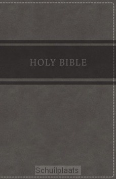 KJV - DELUXE GIFT BIBLE, GREY IMIT. LEAT - 9780718097820