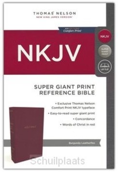 NKJV SUPER GP REF. BIBLE BURGUNDY LEATHE - 9780785217466