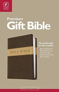 NLT GIFT BIBLE LEATHER LIKE BROWN TAN - NEW LIVING TRANSLATION - 9781414316932