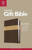 NLT GIFT BIBLE LEATHER LIKE BROWN TAN