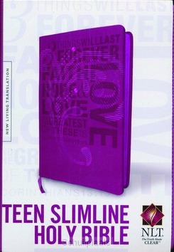 NLT TEEN SLIML. BIBLE 1COR13 HOT PINK TT - 9781414363288