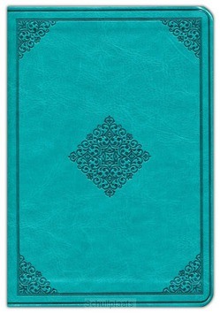 ESV LARGE PRINT COMPACT BIBLE - TEAL ORNAMENT DESIGN - 9781433558917