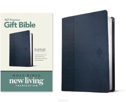 NLT - GIFT BIBLE - BLUE, LEATHER LIKE - 9781496445421