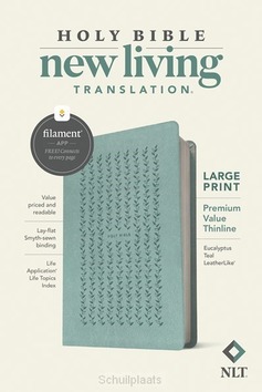 NLT - LP PREMIUM VALUE THINLINE BIBLE - TEAL, SOFT LEATHERLOOK - 9781496458094