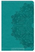 KJV - LP COMP. REF. BIBLE, TEAL IMIT. LE