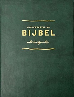 BIJBEL MET SCHRIJFRUIMTE GROEN BMS2 - STATENVERTALING - 9782222539070