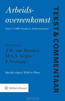 ARBEIDSOVEREENKOMST SPECIALE UITGAVE WAB - 9789013155518