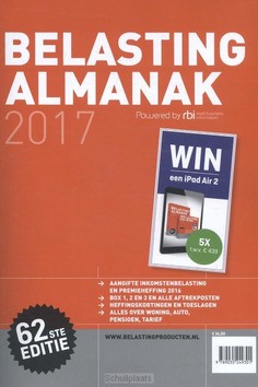 BELASTING ALMANAK / 2017 - 9789035249301
