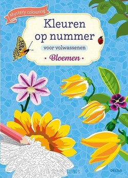 KLEUREN OP NUMMER VOOR VOLWASSENEN BLOEM - 9789044760071
