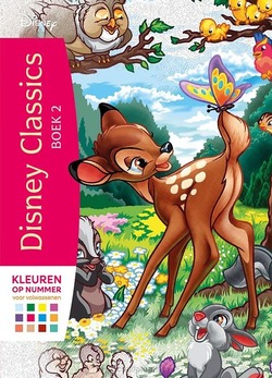 DISNEY CLASSICS BOEK 2 KLEUREN OP NUMMER - 9789044770117
