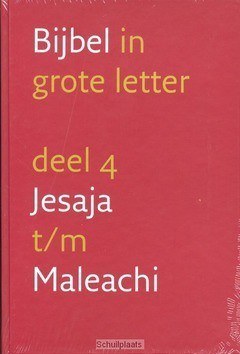 GROTE LETTERBIJBEL NBV 4 JESAJA-MALEACHI - 9789061269649
