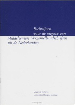 RICHTLIJNEN VOOR DE UITGAVE VAN MIDDELEE - 9789065502636