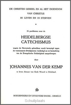 HEIDELBERGSE CATECHISMUS - KEMP, J. VAN DER - 9789076731773