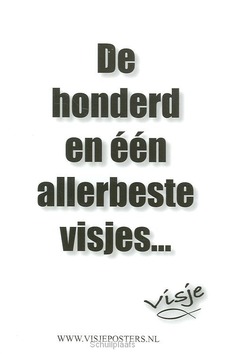 HONDERD EN EEN ALLERBESTE VISJES - 9789078893035