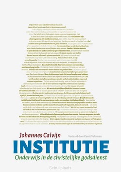 INSTITUTIE  VERTALING GERRIT VELDMAN - CALVIJN - 9789081934718