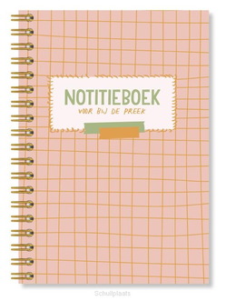 MEESCHRIJFBOEKJE BIJ DE PREEK ROZE - TERDEGE - 9789402916812